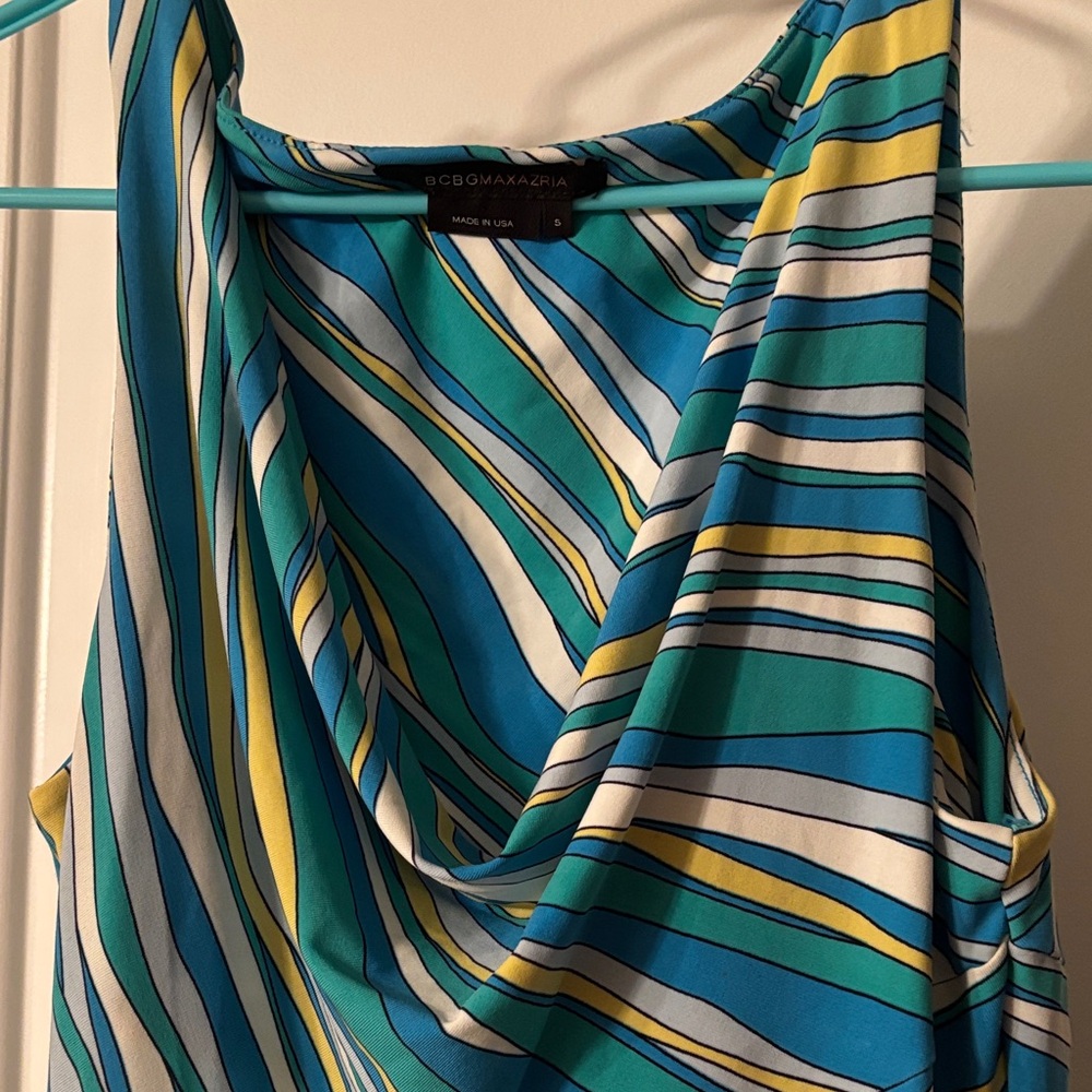 Striped Multicolor Sleeveless Dress - Picture 2 of 3